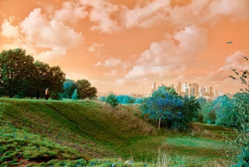 Lomography Turquoise міський пейзаж